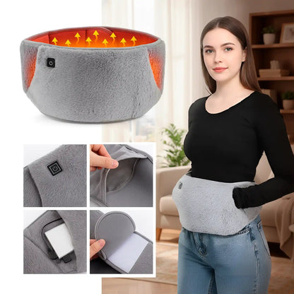 Calentador Cintura USB | Almohadilla Térmica Portátil para Cólicos y Lumbar