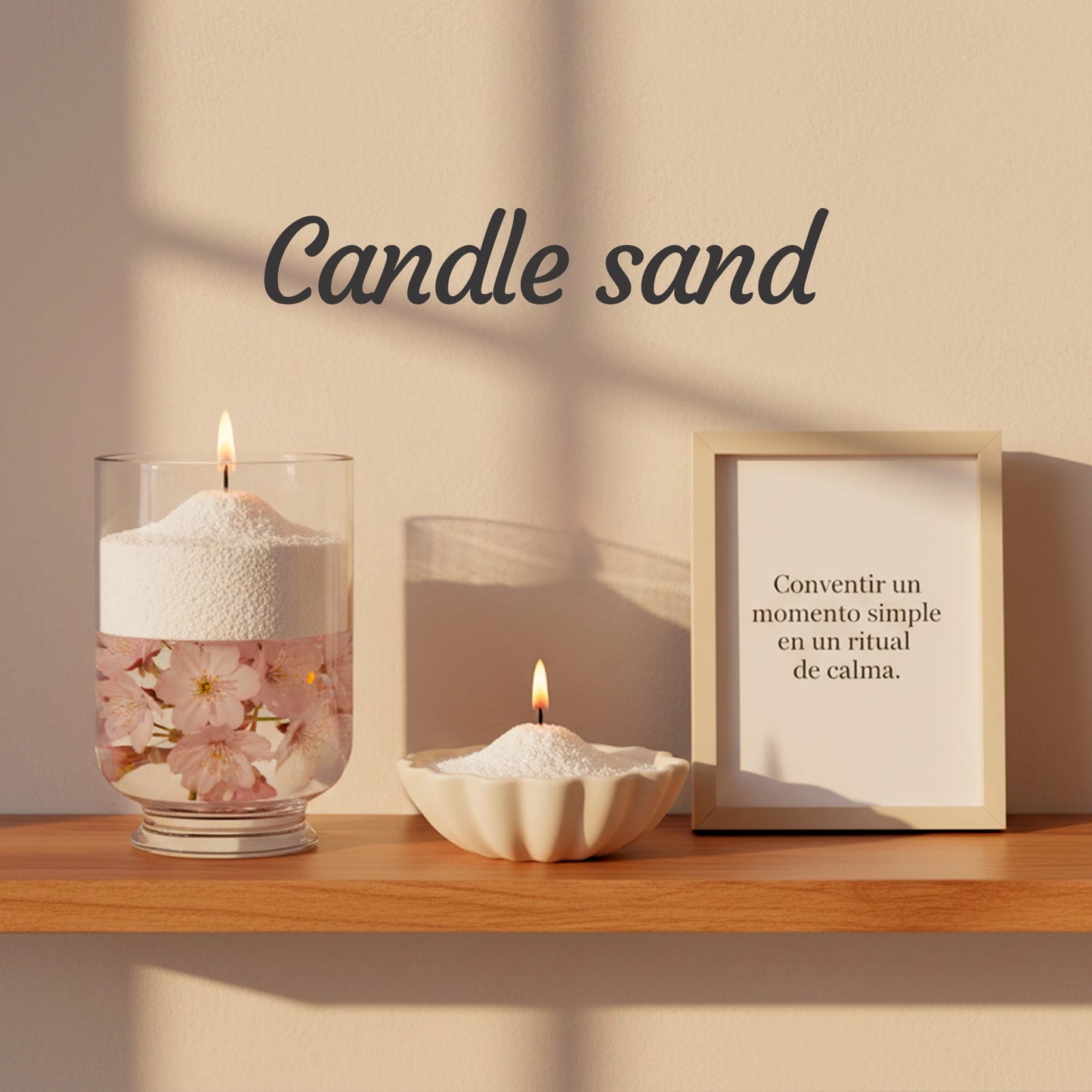 GLOWSAND®: Vela en Polvo Perlada | Ecológica, Personalizable y reutilizable | Candle Sand